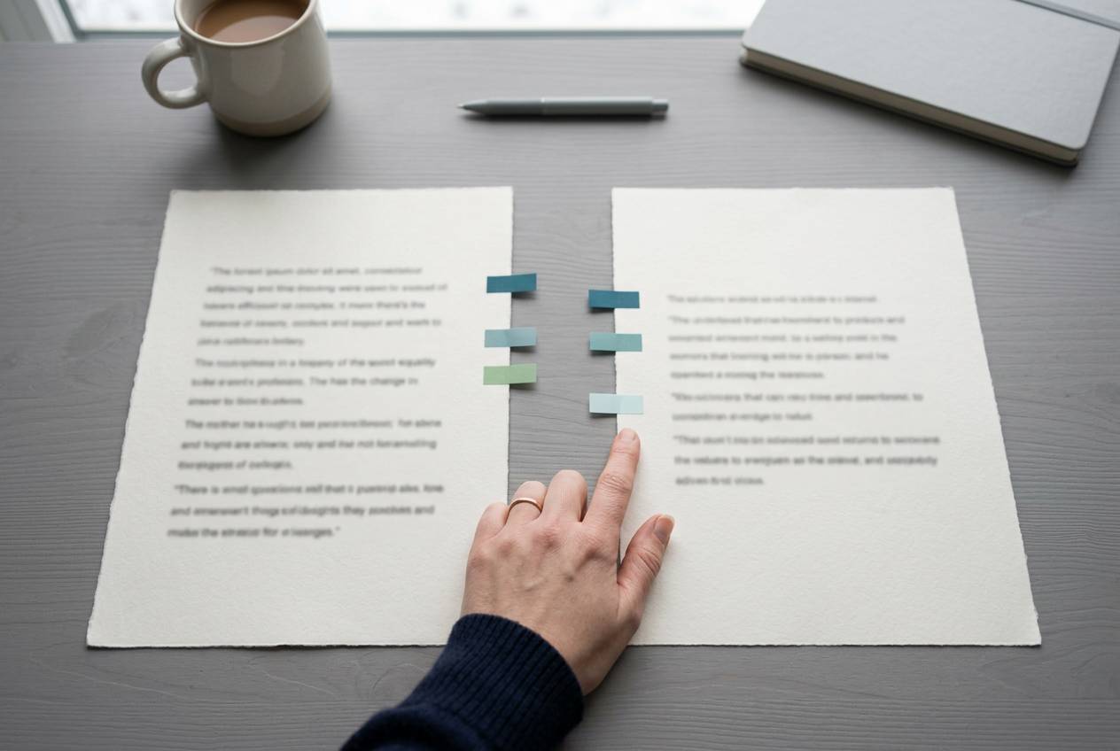 Immagine illustrativa: due preventivi affiancati su una scrivania, confrontati voce per voce prima della scelta.